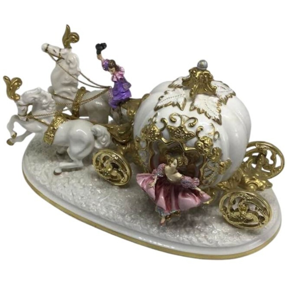 Cinderella Magical Moment Anniversary Sculpture Carriage Coach Alexsander Danel